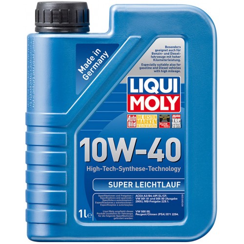 LM  Super Leichtlauf Motor Oil 10w40   1л (12шт) масло моторное, п/синтетика (голубая канистра) 1928